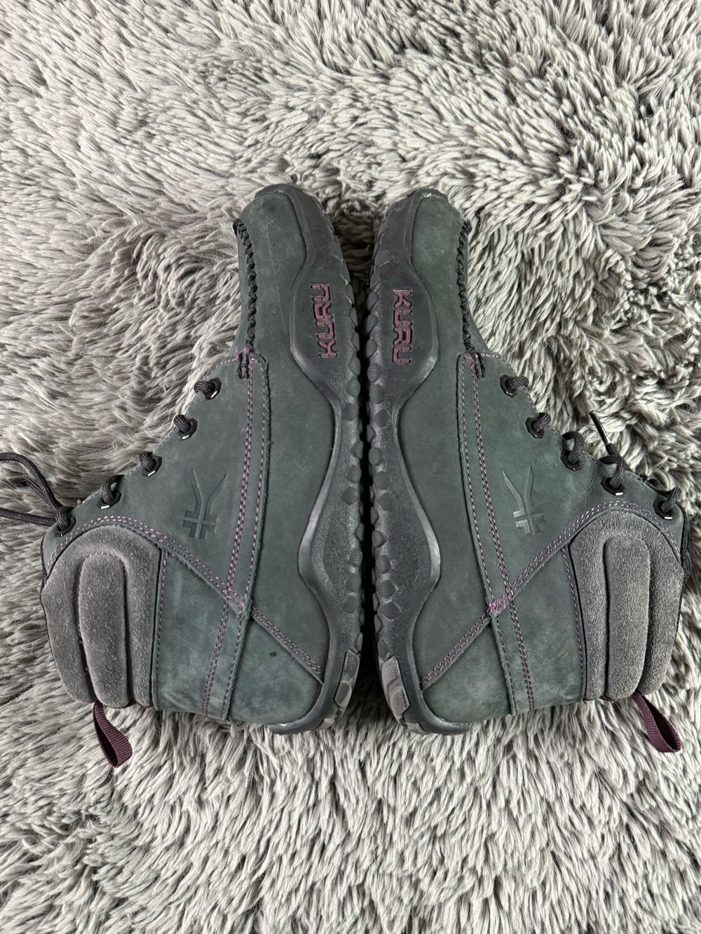 KURU Women’s 9.5 Gray Leather Ankle Boots Comfort Walking Shoes